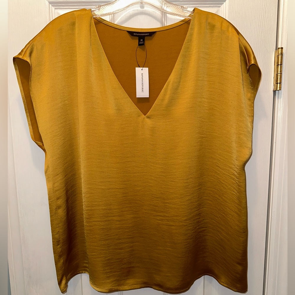 Banana Republic Gold Blouse